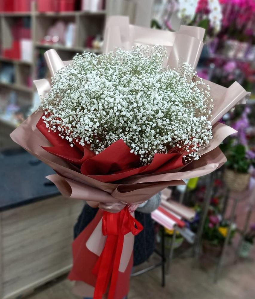 Букет Белые хлопья в Фуньково Букет цветов из: Гипсофила в Фуньково