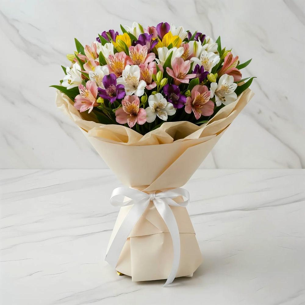 Букет цветов из: Альстромерии в Фуньково