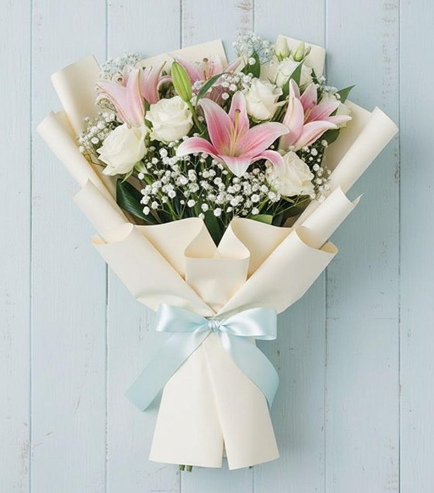 Букет цветов из: Лилии в Фуньково