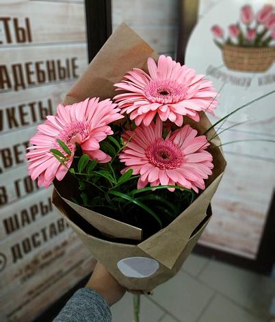 Букет цветов из: Герберы в Фуньково