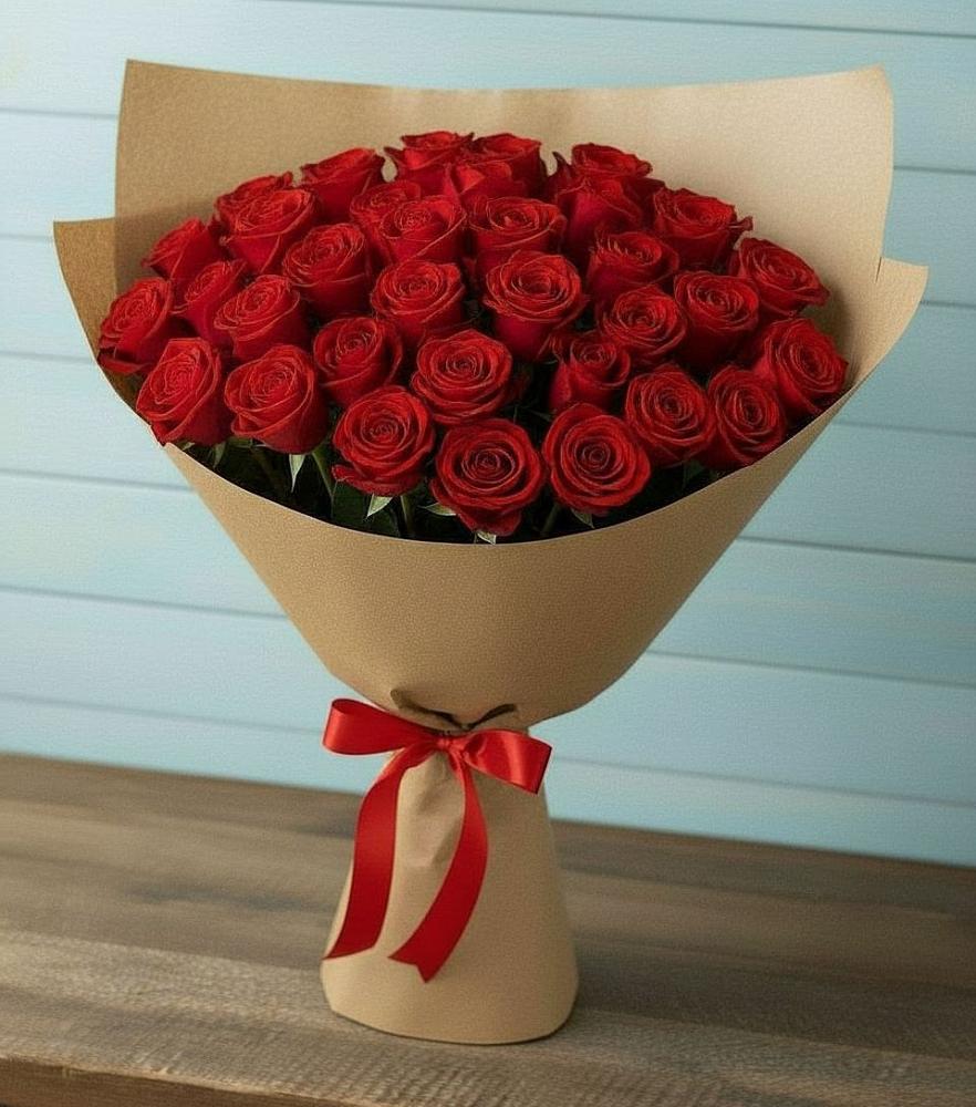 Букет Красные розы Милано в Фуньково