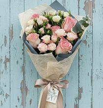 Букет цветов из:  Розы #REPLACE_PRED# Фуньково