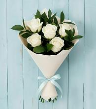 Букет цветов из:  Розы #REPLACE_PRED# Фуньково