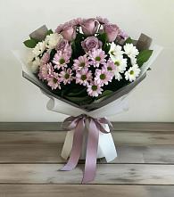 Букет цветов из:  Хризантемы и Розы #REPLACE_PRED# Фуньково