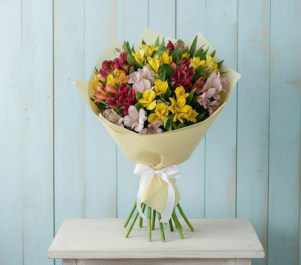 Букет цветов из: Альстромерии в Фуньково