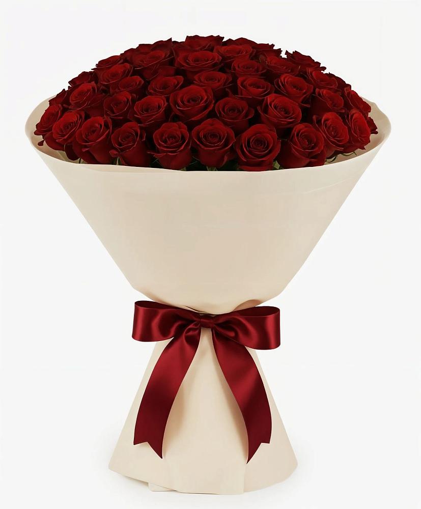 Букет 101 Бордовая роза Блэк Бакарра в Фуньково