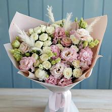 Букет цветов из:  Альстромерии и Розы в Фуньково